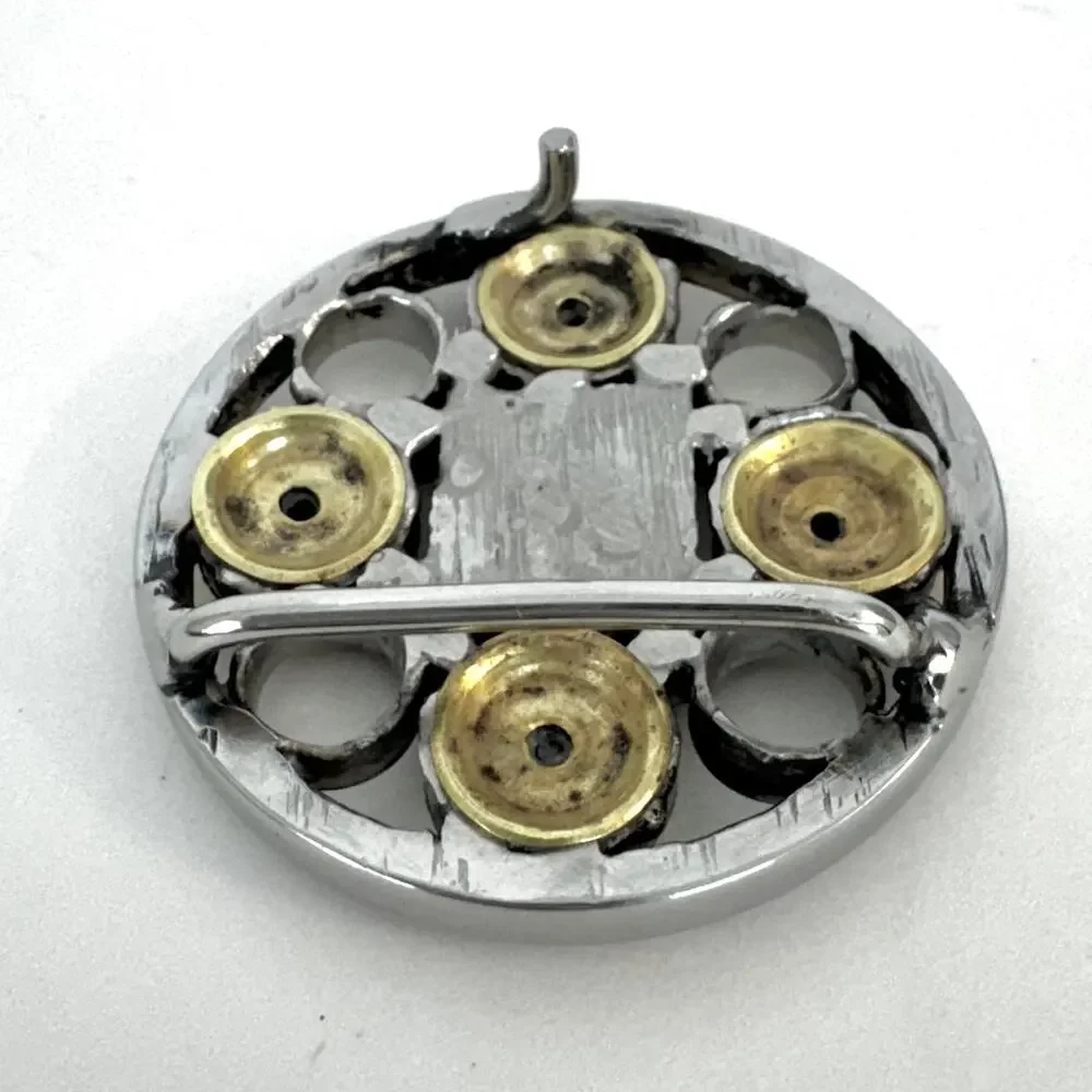 Vintage Bullet Casing Belt Buckle Small Silver/Gold Tone Mens Unisex